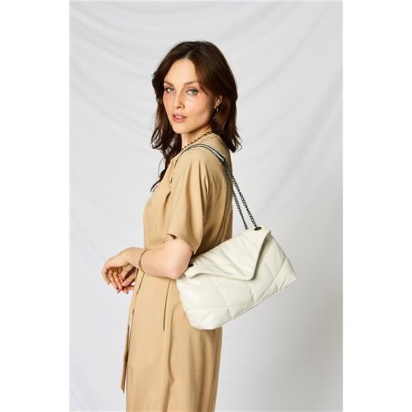 SHOMICO PU Leather Chain Handbag - Picture 14 of 16